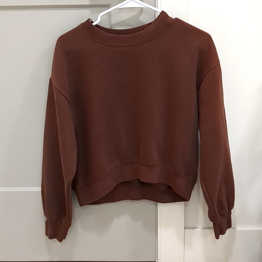 Zara Crewneck, small, brown